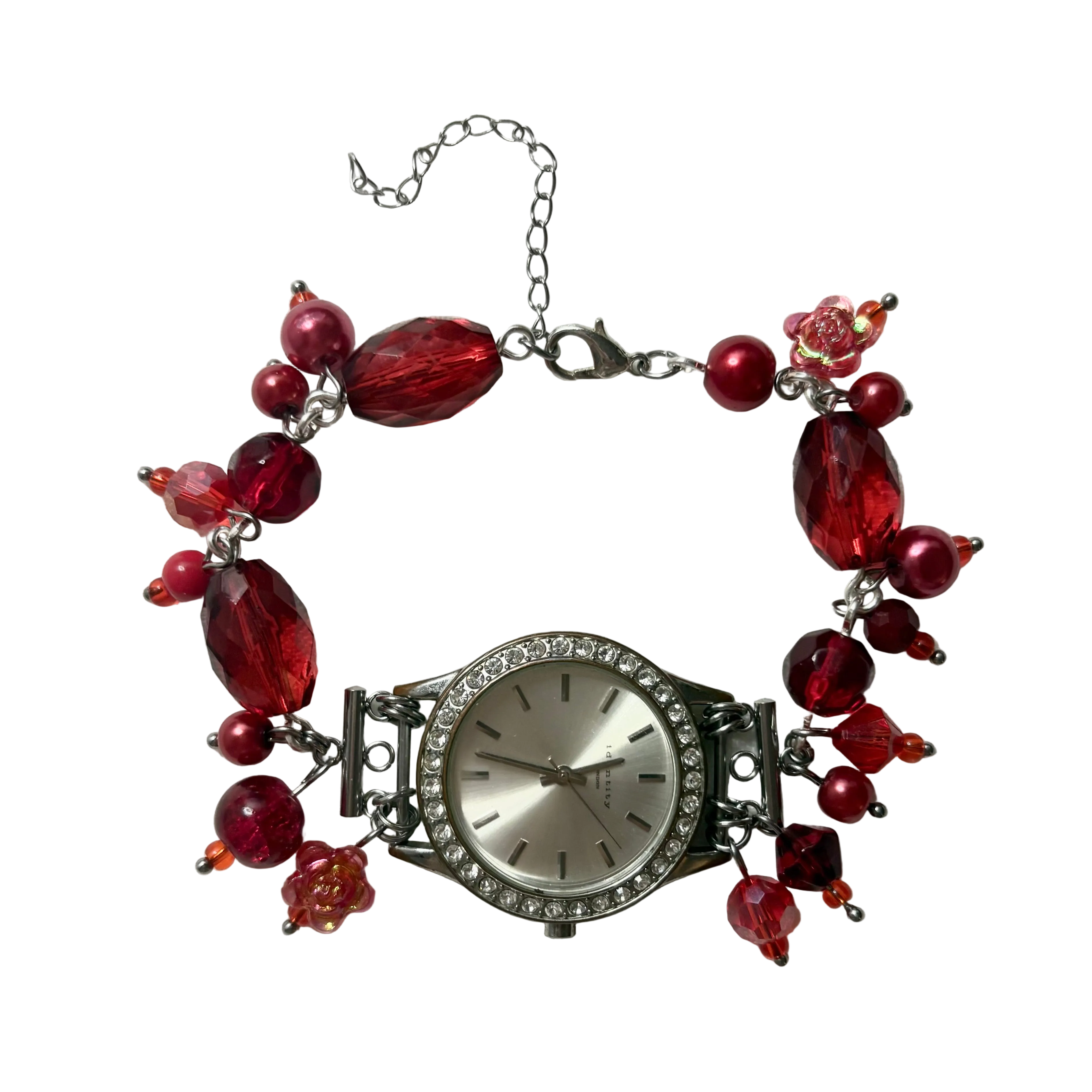 red hot working watch bracelet