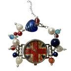 uk working beaded watch bracelet