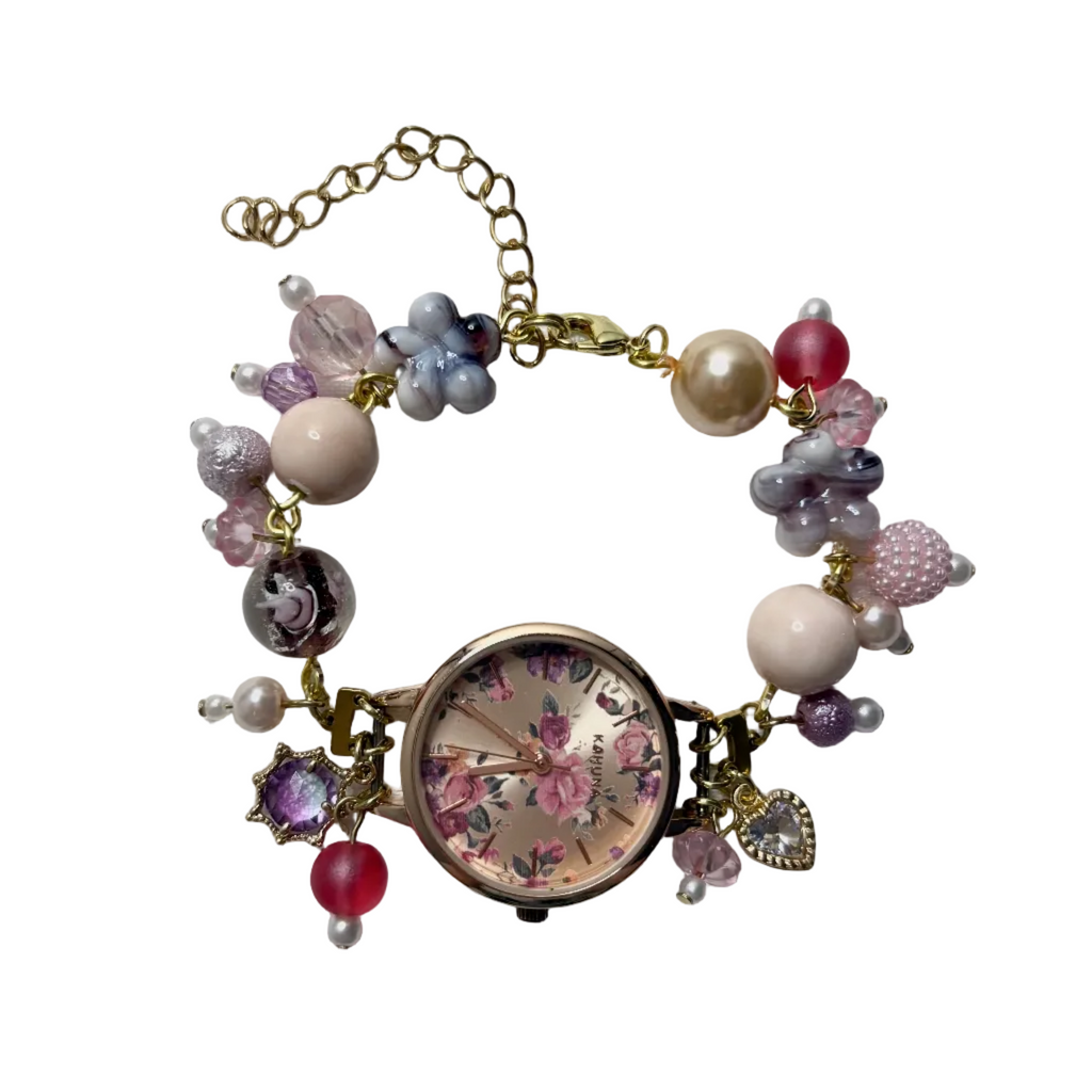 bouquet working beaded watch bracelet