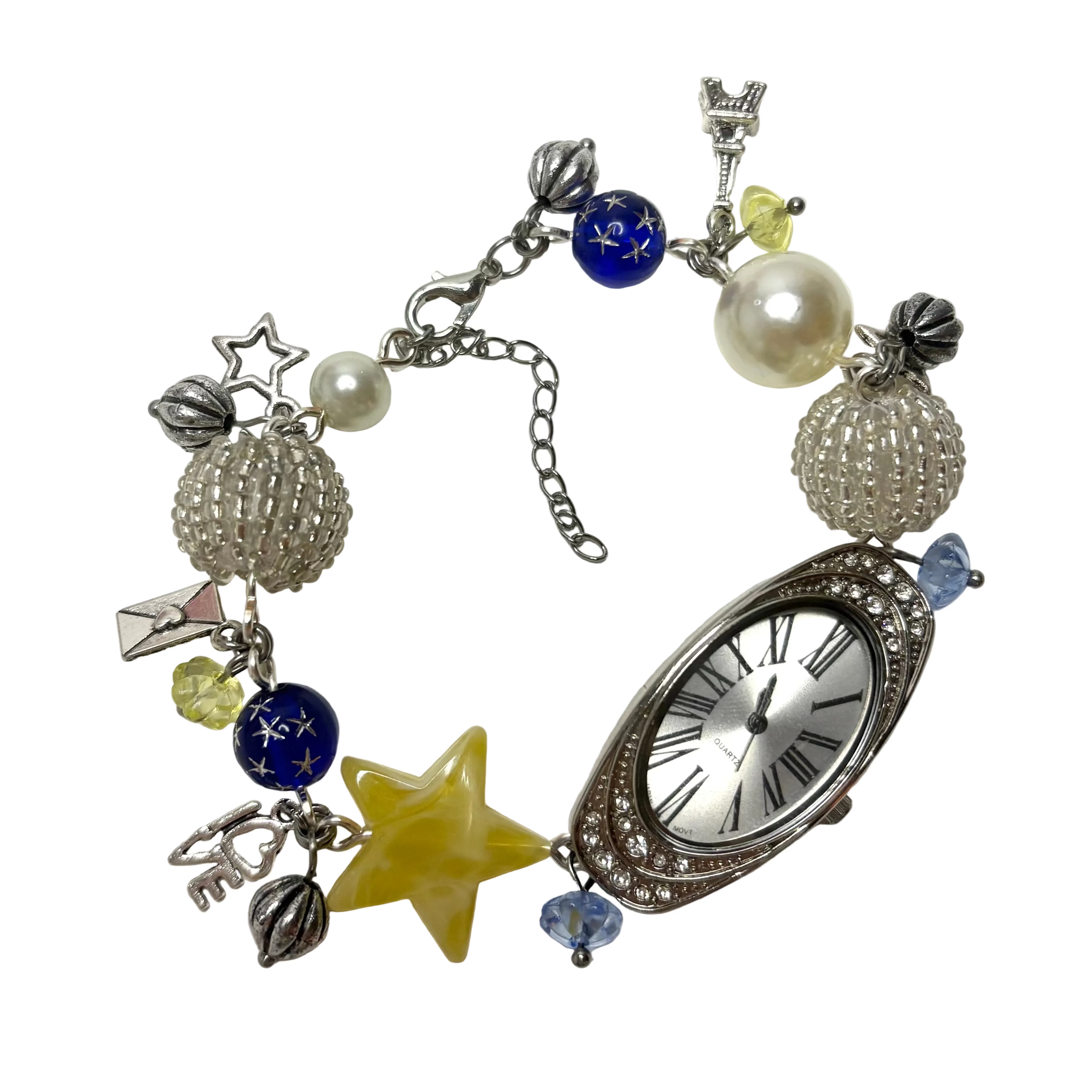 midnight in paris beaded watch bracelet