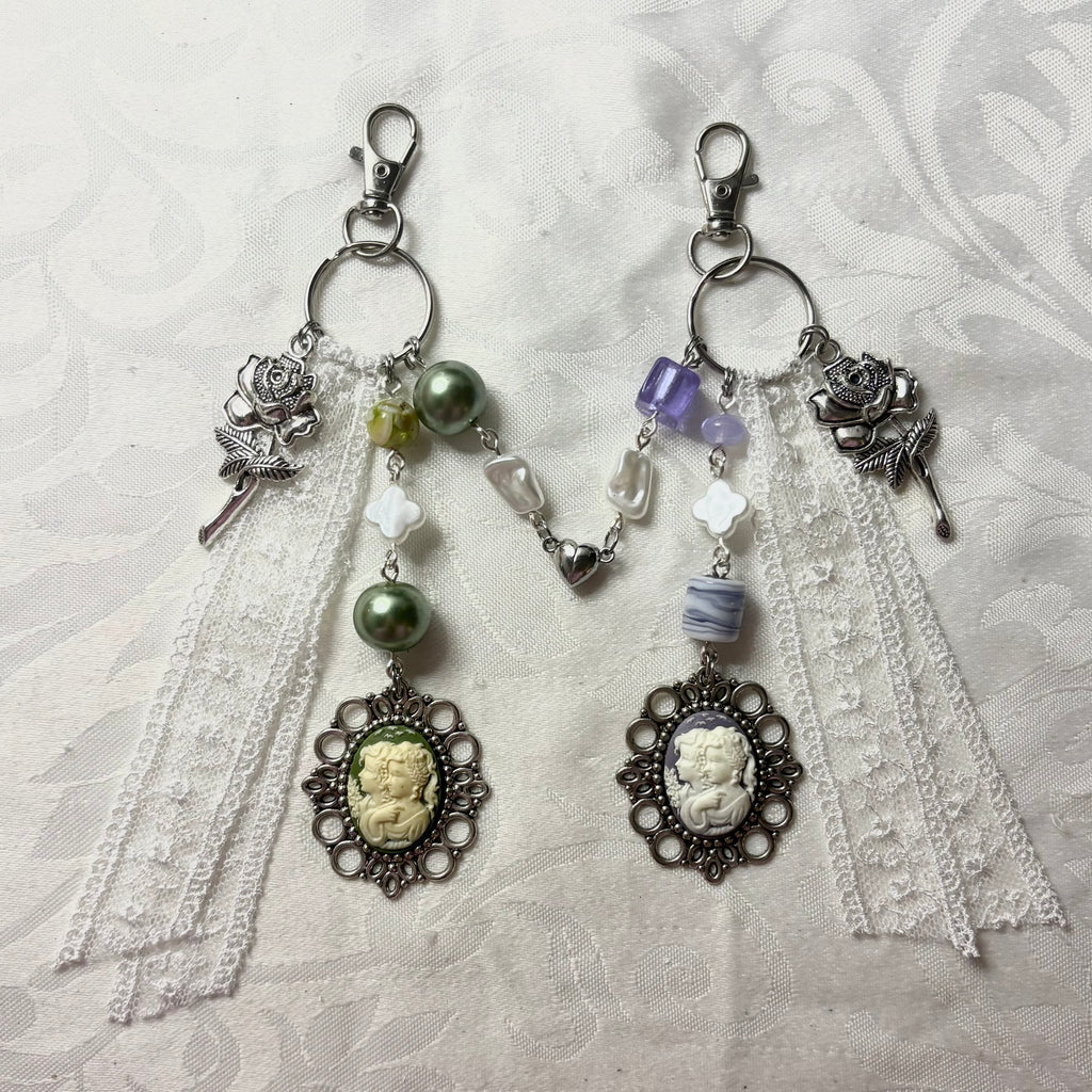 sweet valentine matching keychain set
