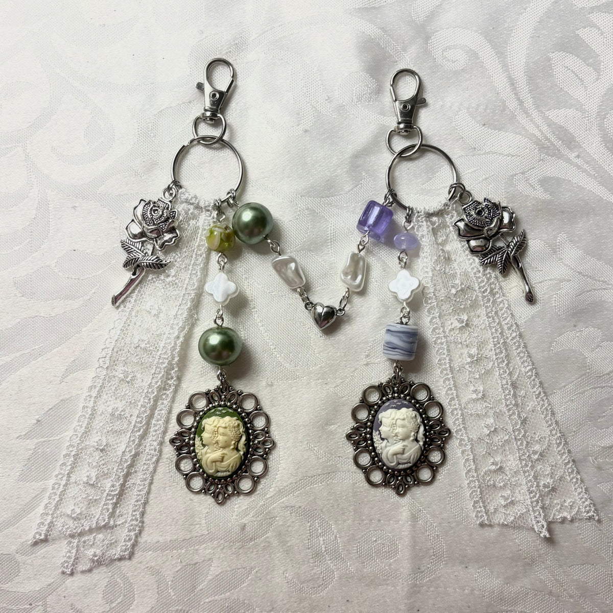 sweet valentine matching keychain set
