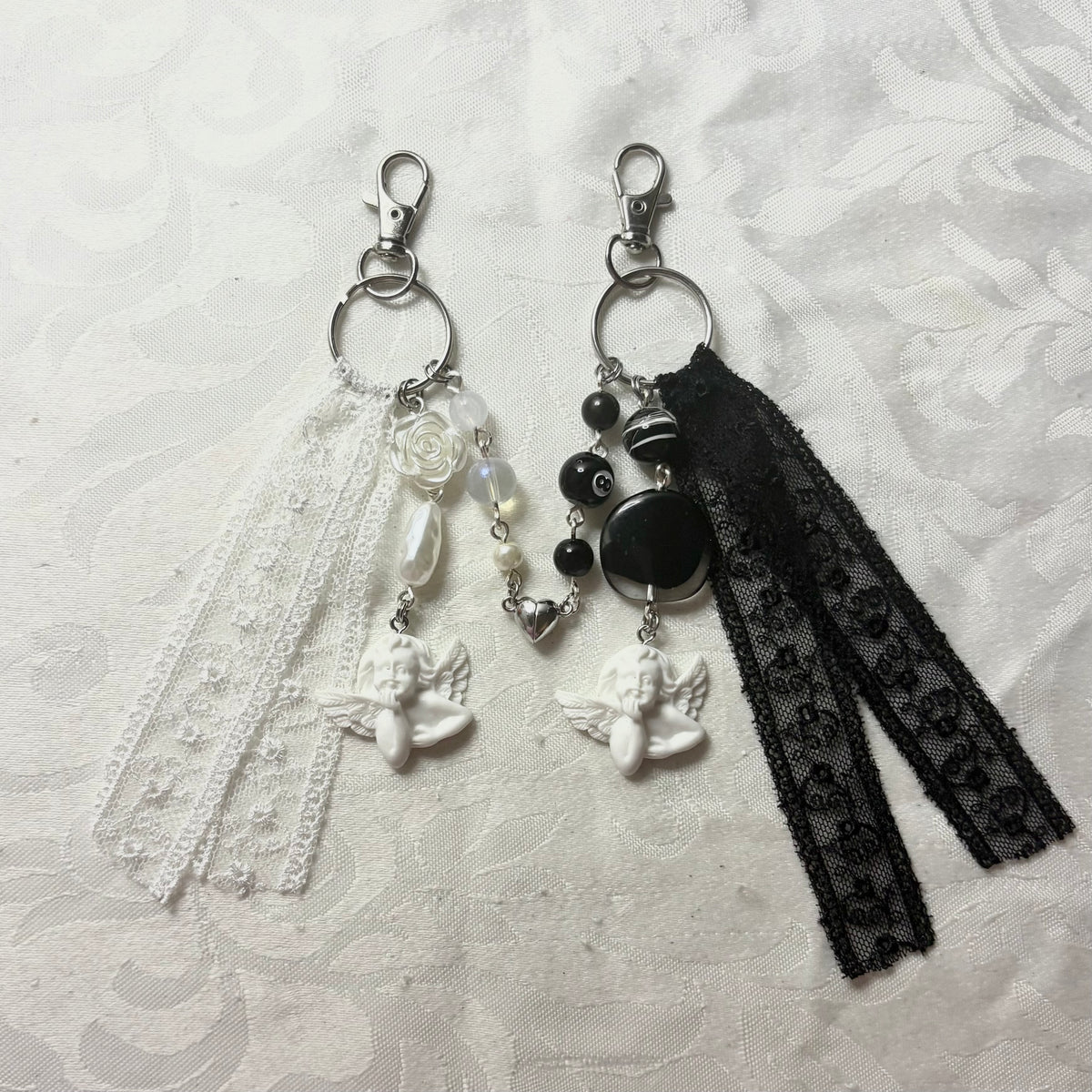 heaven sent matching keychain set