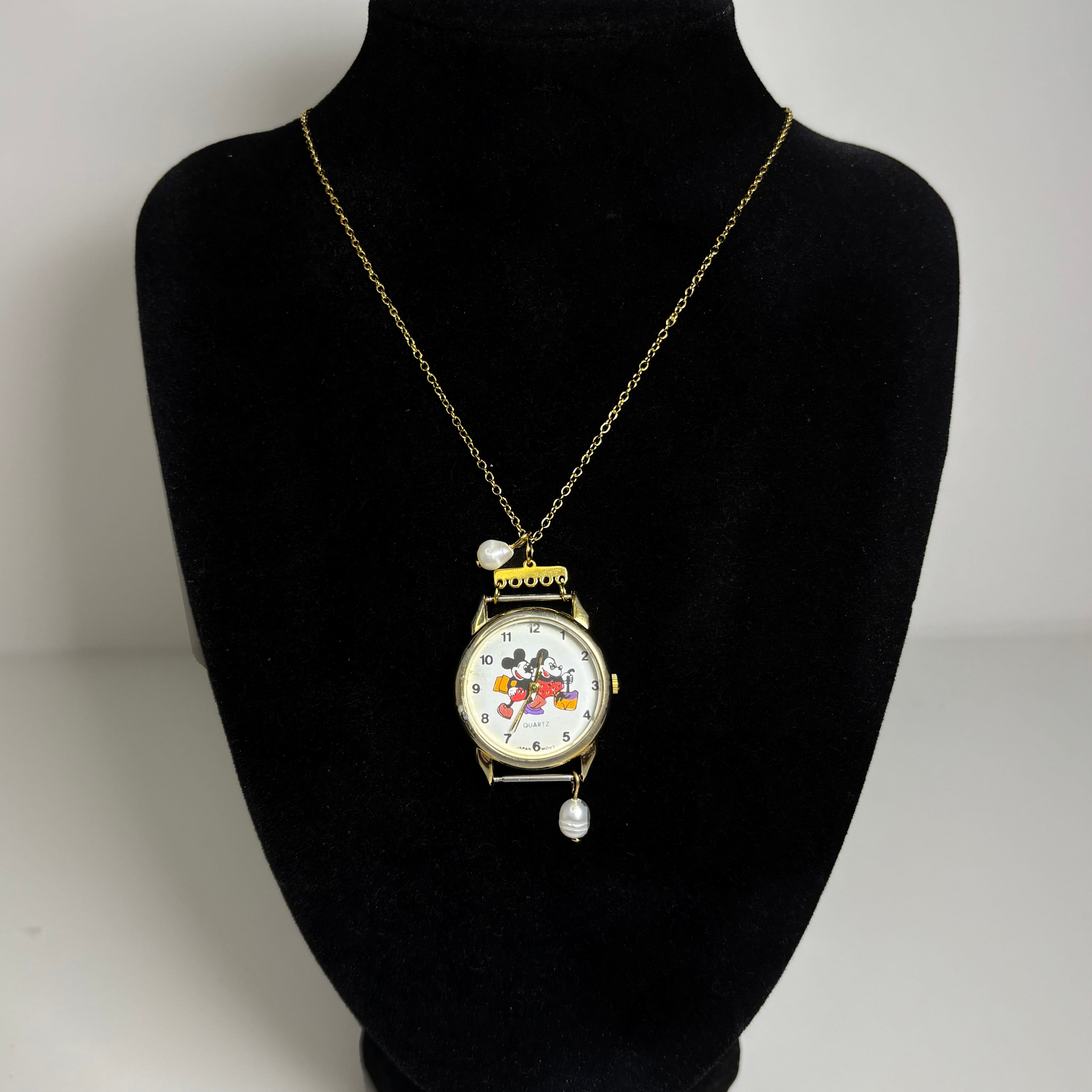 mouse watch necklace