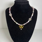 pinkie beaded necklace