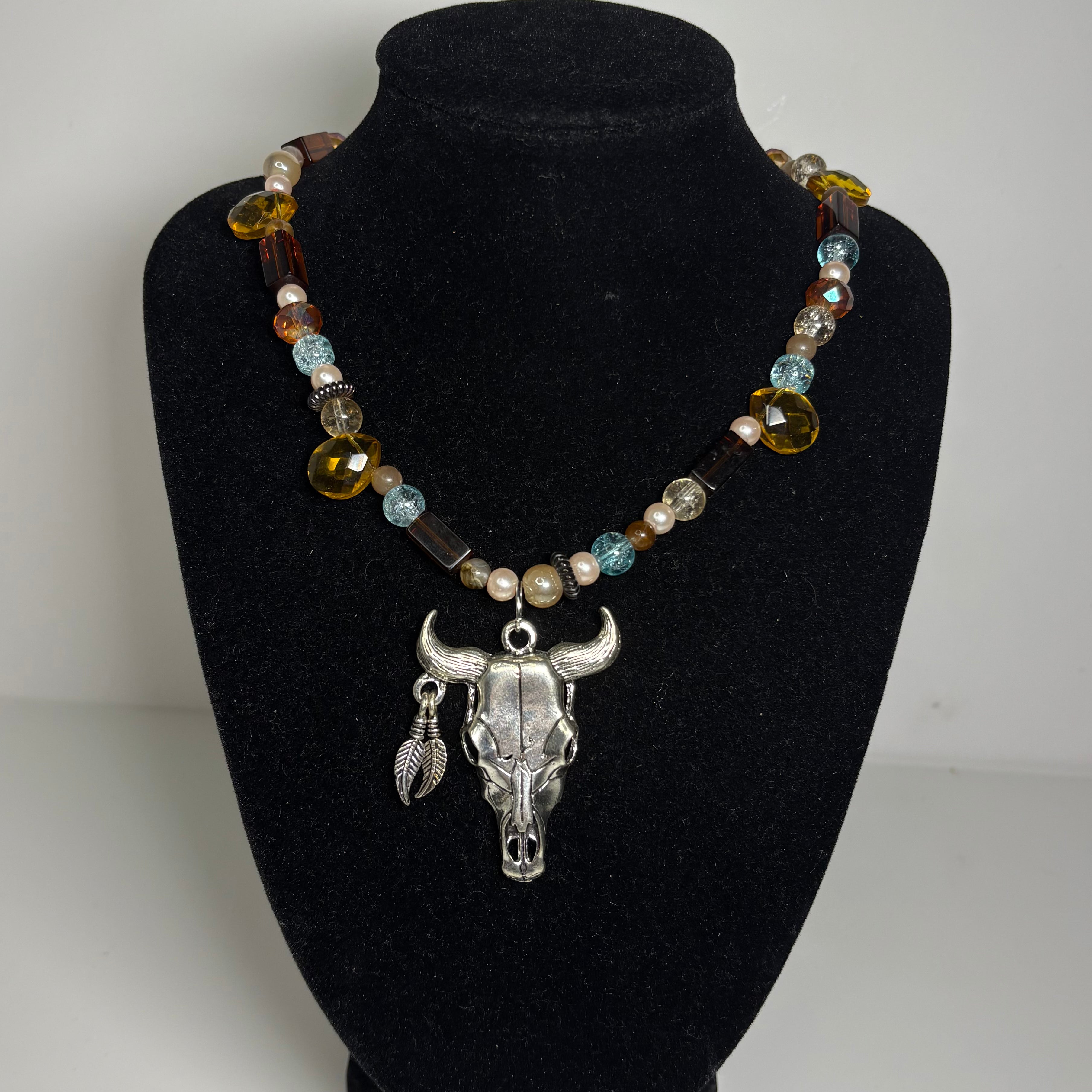 buckin beaded necklace