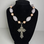 lilac heaven beaded necklace