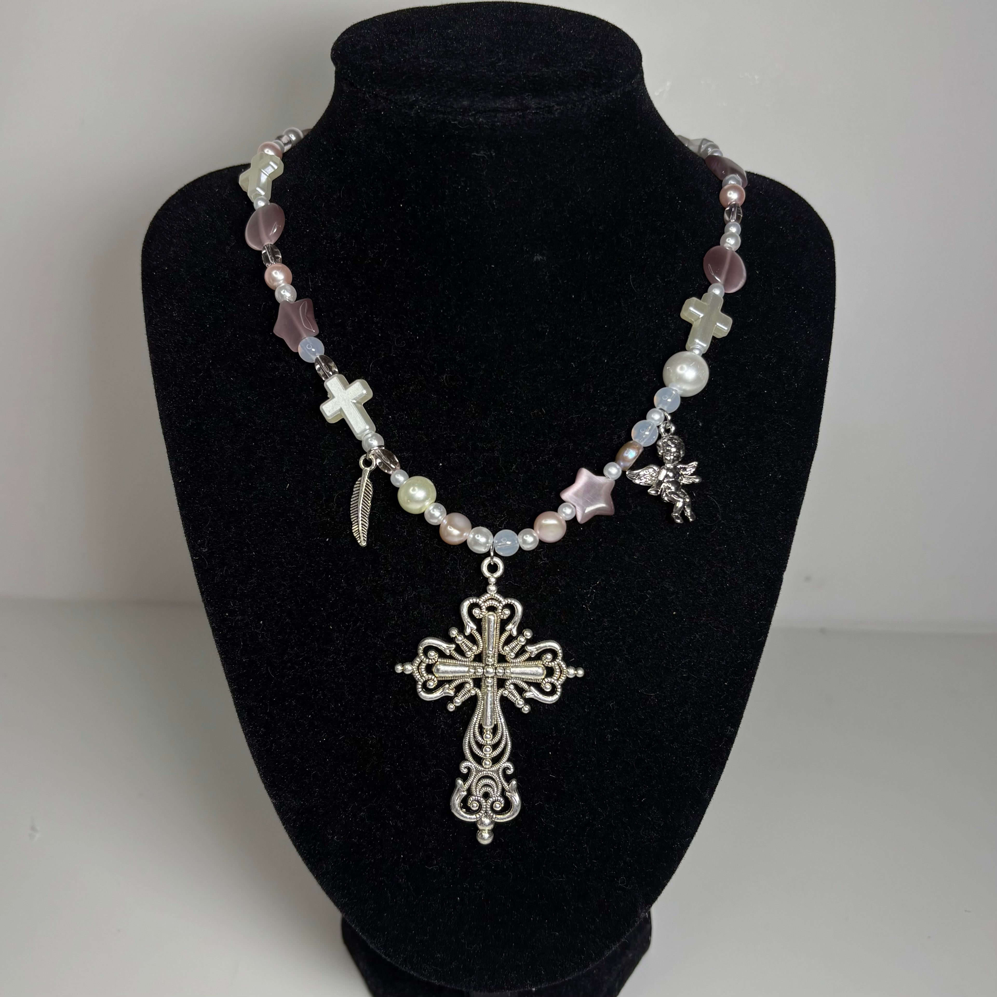 divinely protected beaded necklace