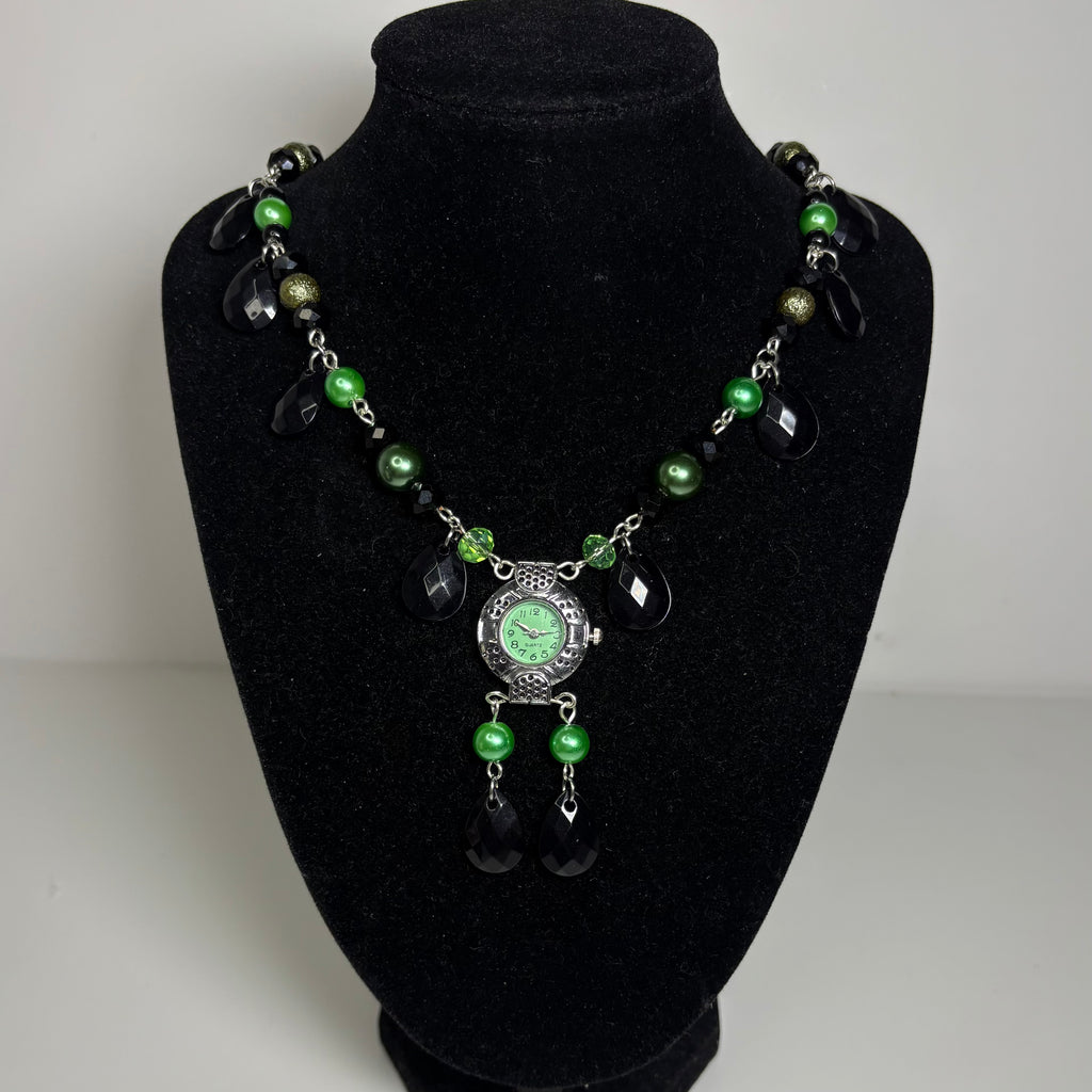 elphie beaded watch necklace