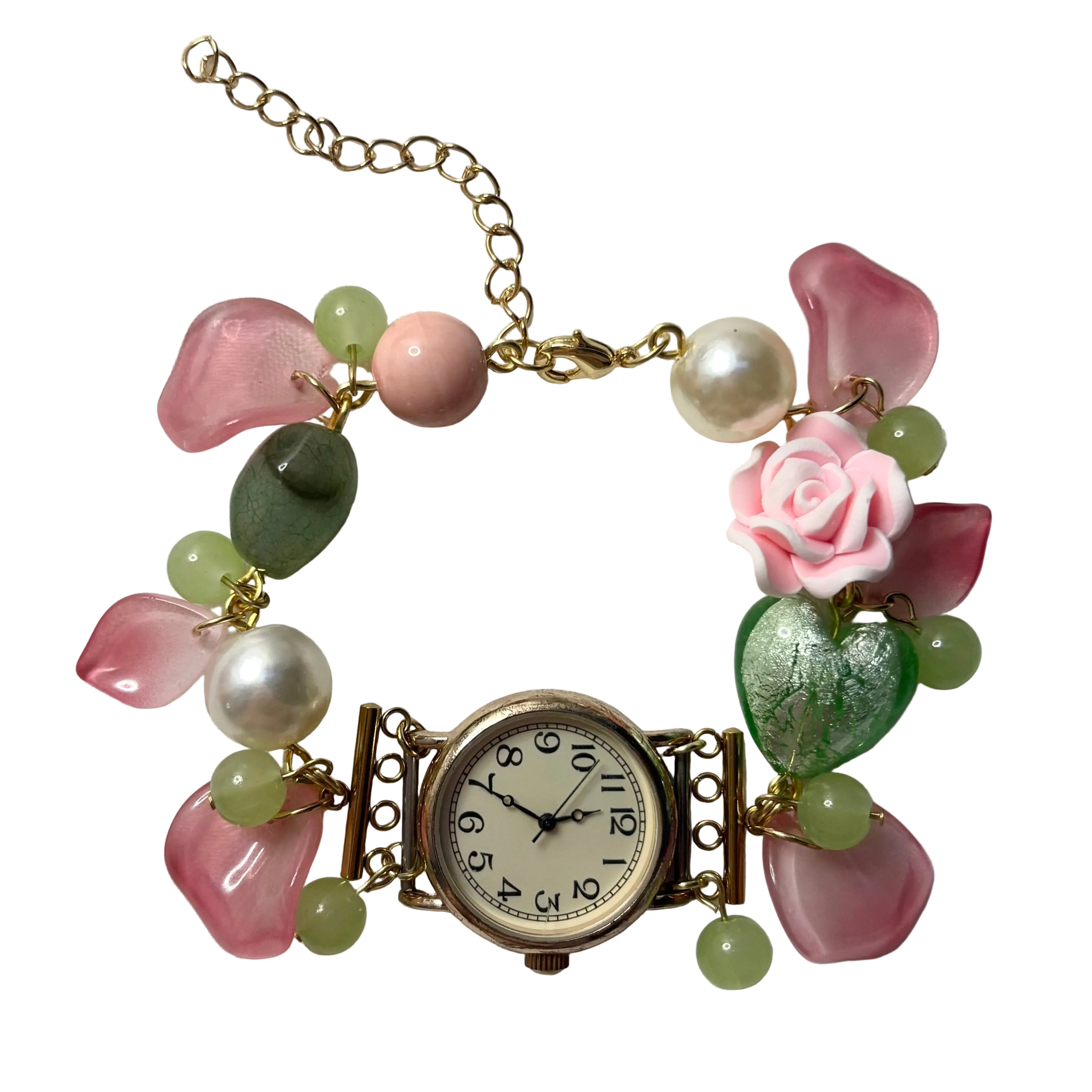 faerie working beaded watch bracelet