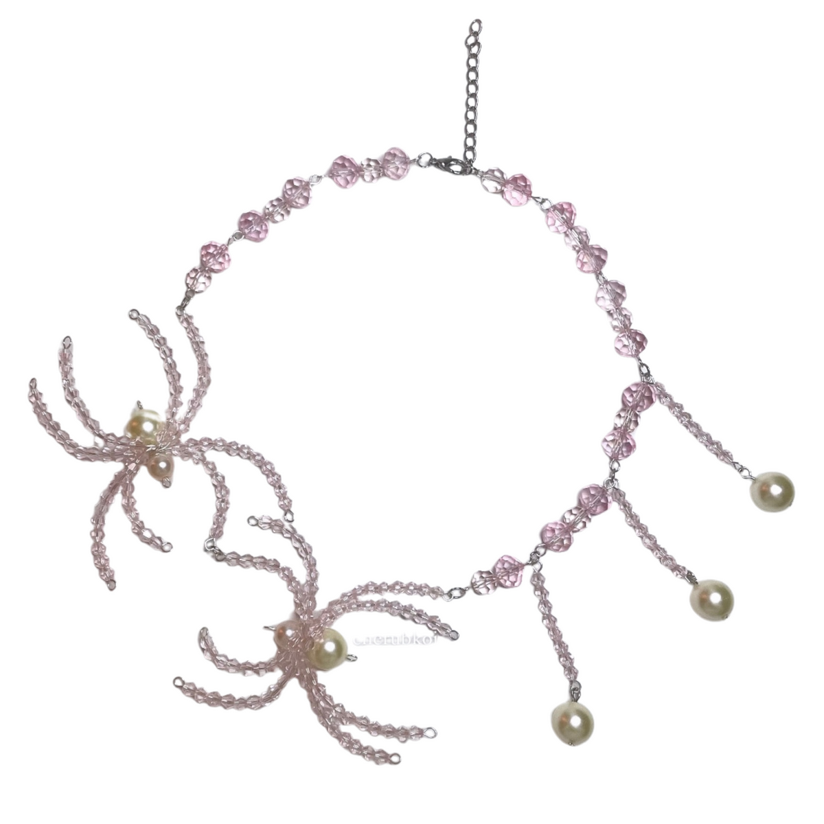 Pink Spider Chain pink spider necklace – cherubkoi