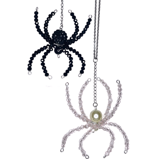 beaded spider chain necklaces