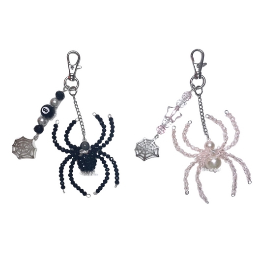 beaded spider keychains