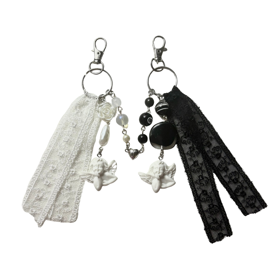 heaven sent matching keychain set